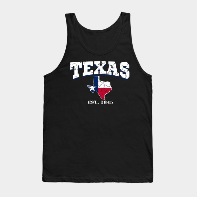 Texas Est. 1845 Tank Top by Mila46